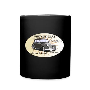 Voitures anciennes, voitures classiques - Mug uni - noir - Devant