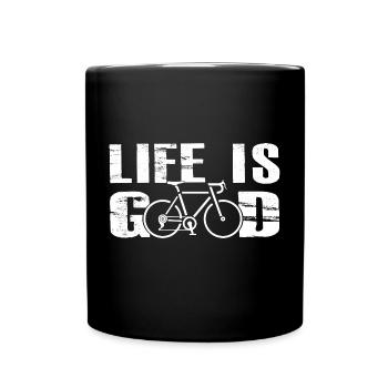 Bike - Tasse einfarbig - Schwarz - Vorne