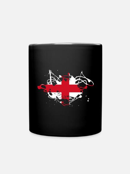 England - Full Colour Mug - black