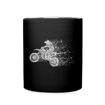 Moto Cross B - Mug uni - noir - Devant