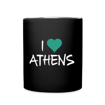 Athen - Tasse einfarbig - Schwarz - Vorne