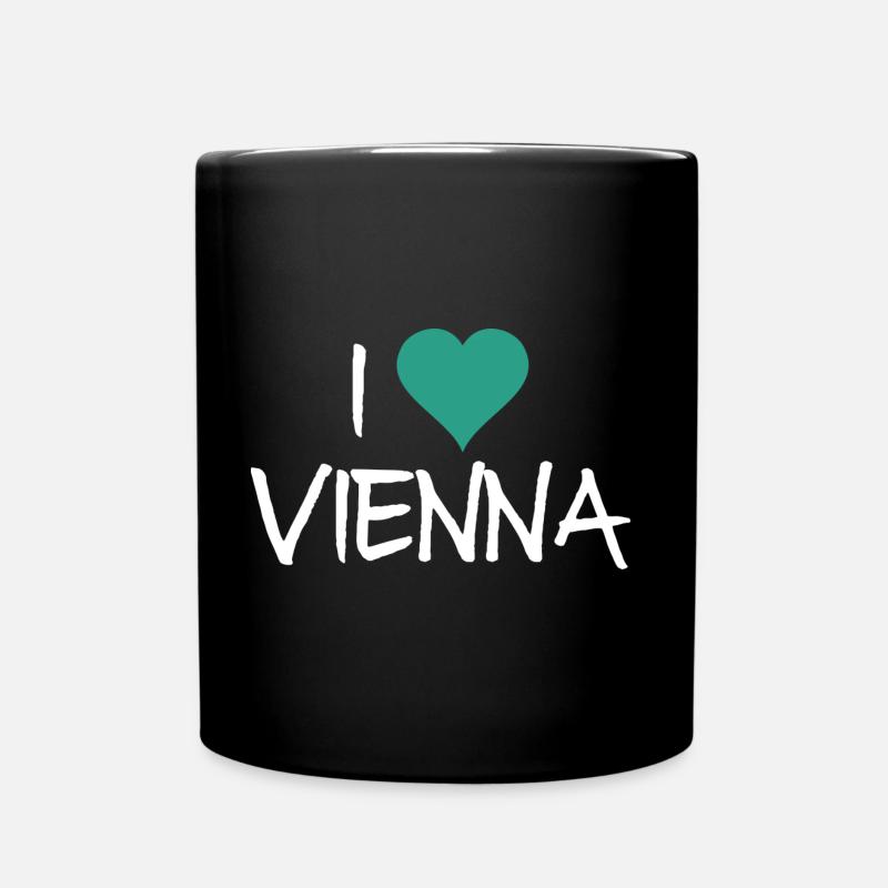 Wien - Tasse einfarbig - Schwarz