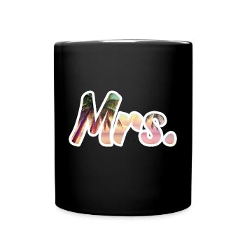 Mrs - Tasse einfarbig - Schwarz - Vorne