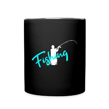 Fishing - Tasse einfarbig - Schwarz - Vorne