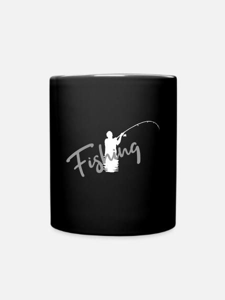 Angler - Tasse einfarbig - Schwarz