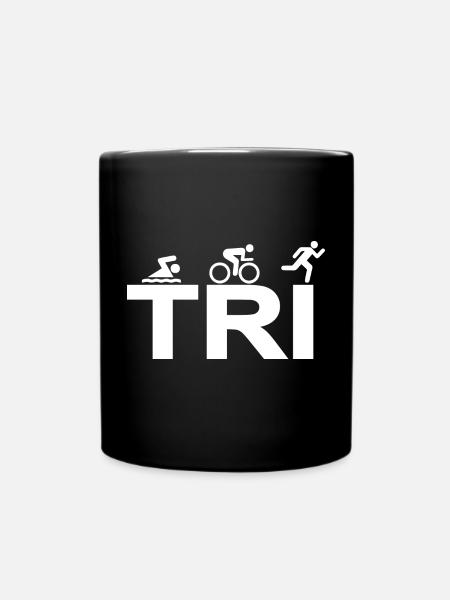 triathlon - Tasse einfarbig - Schwarz