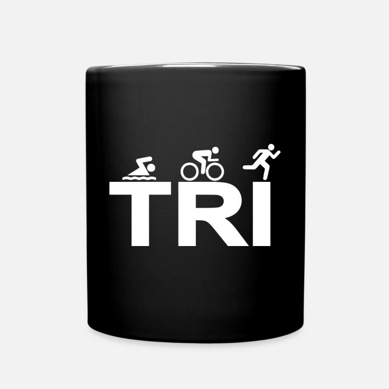 triathlon - Full Colour Mug - black
