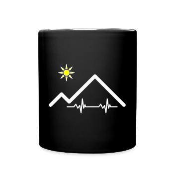 Pulse of the mountains - Full Colour Mug - black - Front
