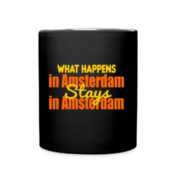 Amsterdam - Full Colour Mug - black - Front