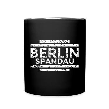 Berlin Spandau (Vintage/Weiß) - Tasse einfarbig - Schwarz - Vorne