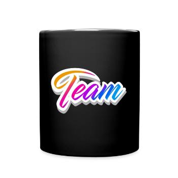 Team - Tasse einfarbig - Schwarz - Vorne