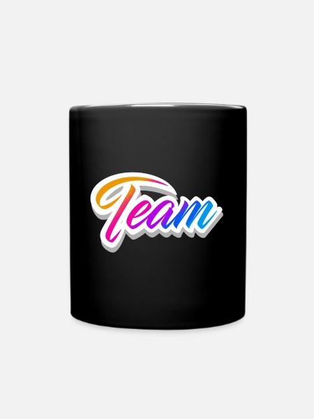 Team - Tasse einfarbig - Schwarz