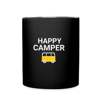 Happy Camper - Mug uni - noir - Devant