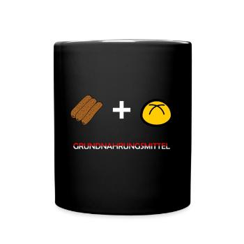 3 à Weckla - Mug uni - noir - Devant
