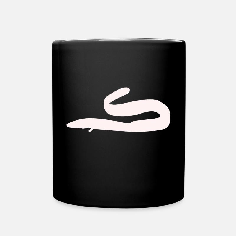 Eel white - Full Colour Mug - black