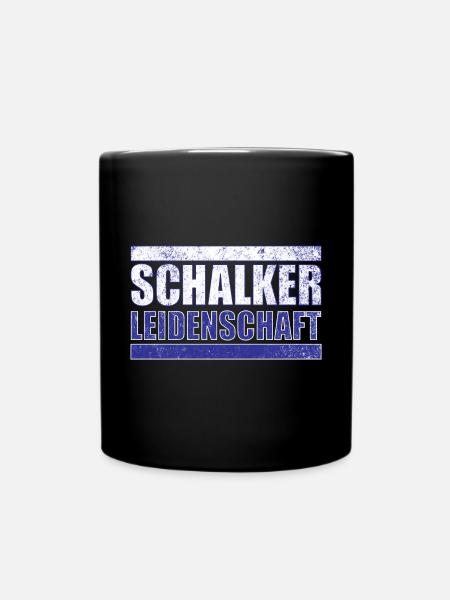 Schalker Leidenschaft - Tasse einfarbig - Schwarz