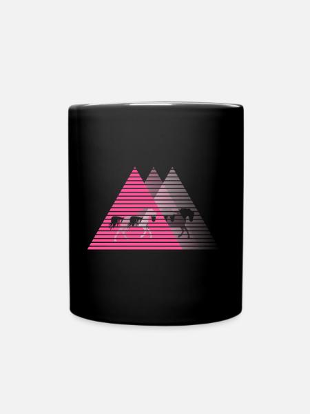équitation - Mug uni - noir