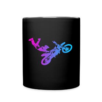 Motocross - Full Colour Mug - black - Front