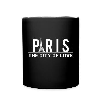Paris - La ville de l'amour - Mug uni - noir - Devant