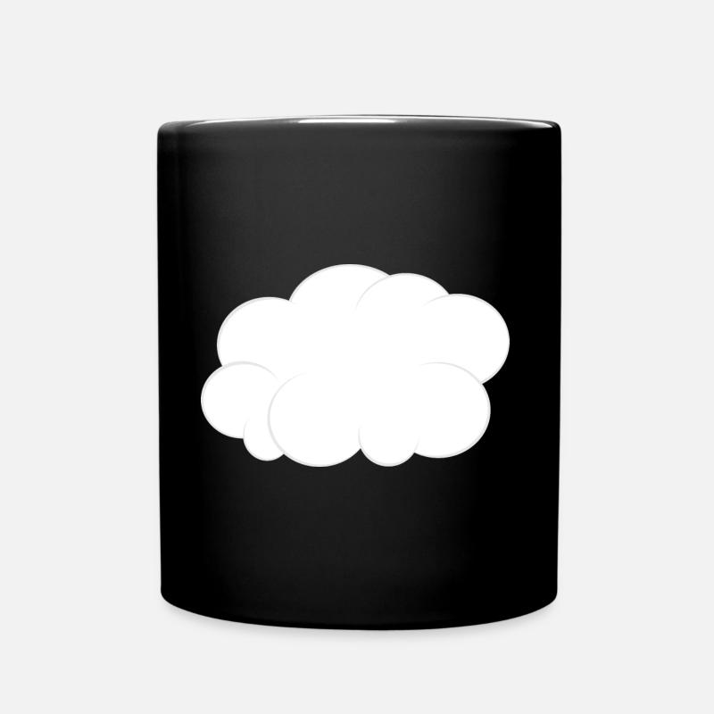 nuage nuage blanc gris - Mug uni - noir
