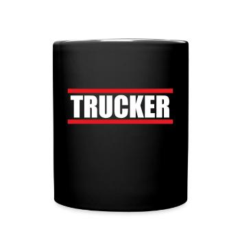Trucker - LKW Fahrer - Tasse einfarbig - Schwarz - Vorne