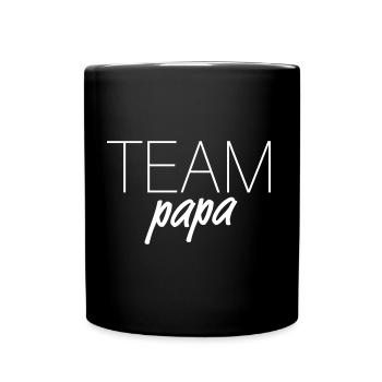 TEAM dad - father son father's day child - Full Colour Mug - black - Front