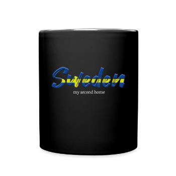 Suède résidence secondaire Suède drapeau vacances disant - Mug uni - noir - Devant
