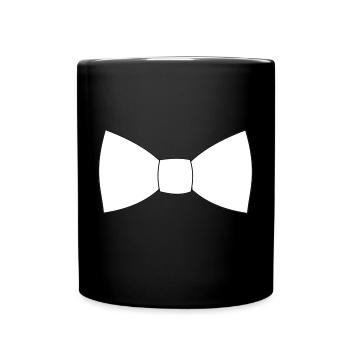 Fly Bow Tie Loop Cross Binder Suit - Full Colour Mug - black - Front