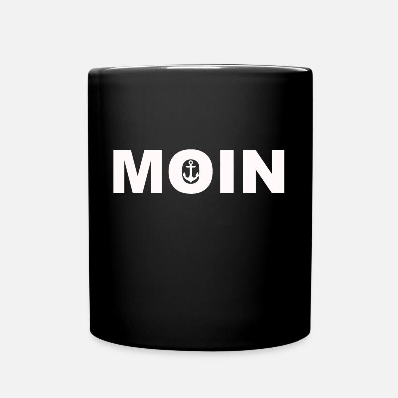 Moin - Tasse einfarbig - Schwarz