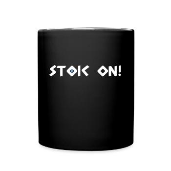Stoisch weiter! - Tasse einfarbig - Schwarz - Vorne