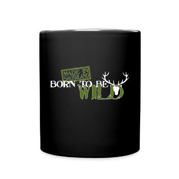 Made in Sauerland - Born to be wild - Tasse einfarbig - Schwarz - Vorne