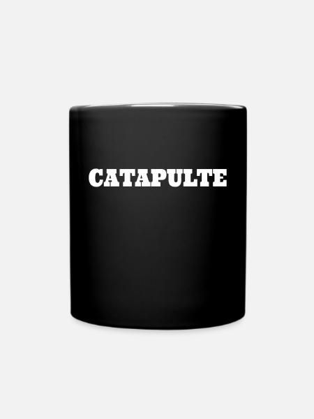 Katapult (weiß) - Tasse einfarbig - Schwarz