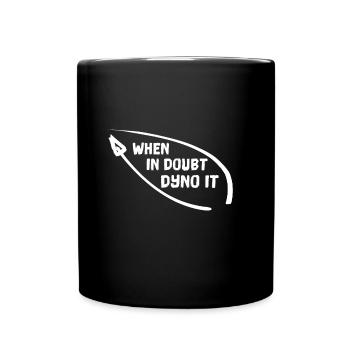 EN CAS DE DOUTE DYNO IT escalade, bloc, grimpeurs - Mug uni - noir - Devant