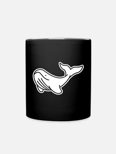 Baleine majestueuse – Design Océan & Bien-être Animal - Mug uni - noir