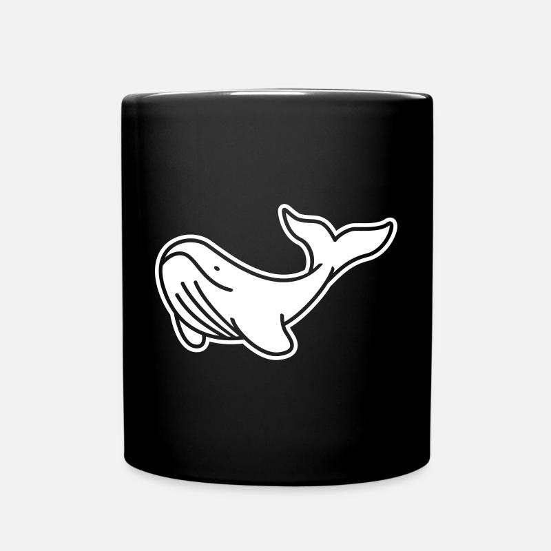 Baleine majestueuse – Design Océan & Bien-être Animal - Mug uni - noir