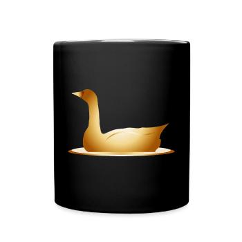 die goldene Gans märchenhaft und geheimnisvoll - Tasse einfarbig - Schwarz - Vorne