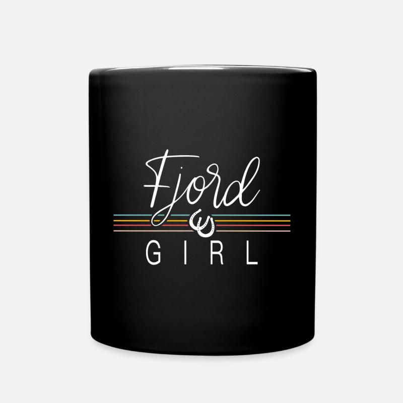 Fjordpferd - Tasse einfarbig - Schwarz