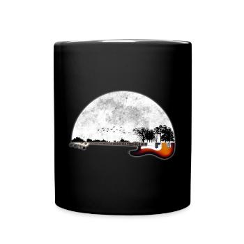 Gitarre Natur - Tasse einfarbig - Schwarz - Vorne