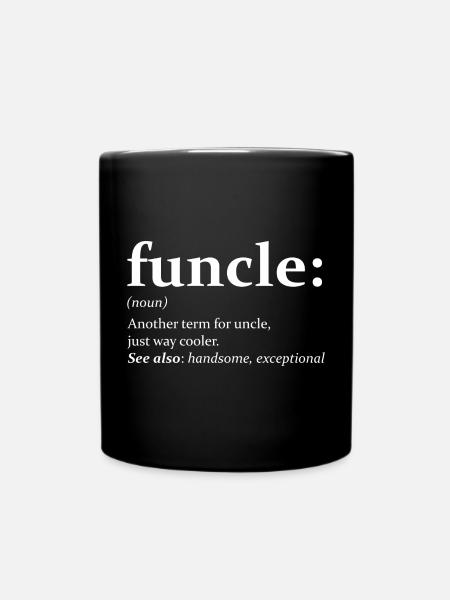 funcle Graphic - Full Colour Mug - black
