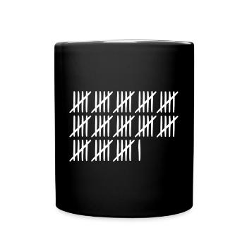 66th birthday tally sheet 66 years old - Full Colour Mug - black - Front