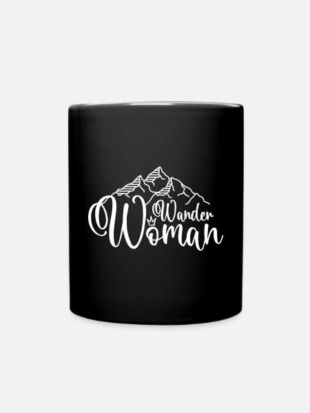 Wander Woman Wanderwoman - Tasse einfarbig - Schwarz