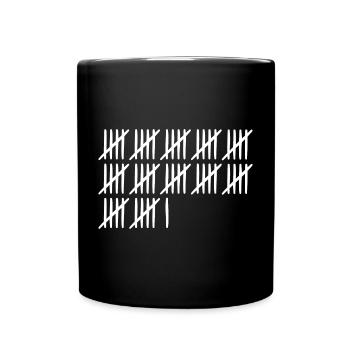 61 anniversaire Liste-barres - 61 ans - Mug uni - noir - Devant