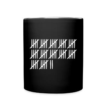 62 birthday tally sheet - 62 years old - Full Colour Mug - black - Front