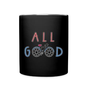 Biker Bicycle Biker Dichiarazione - Tazza monocolore - nero - Fronte