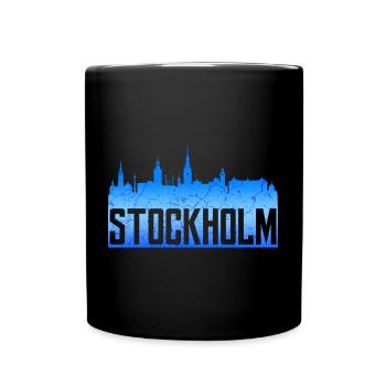 Stockholm - Mug uni - noir - Devant