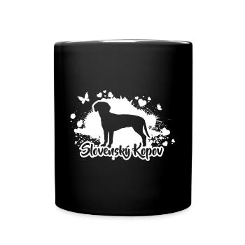 SLOVENSKY KOPOV Hunde Hund Jagdhunde Wilsigns - Tasse einfarbig - Schwarz - Vorne
