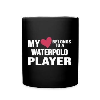 water polo water polo player water polo player - Full Colour Mug - black - Front