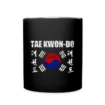 Tae Kwon Do Taekwondo Martial Art Korea Vintage - Full Colour Mug - black - Front
