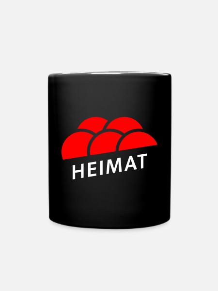 Heimat Bollenhut Schwarzwald - Tasse einfarbig - Schwarz
