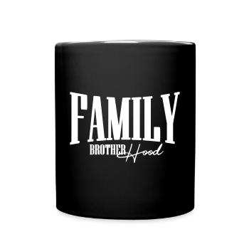 fraternité familiale bro sis maman papa papa maman - Mug uni - noir - Devant